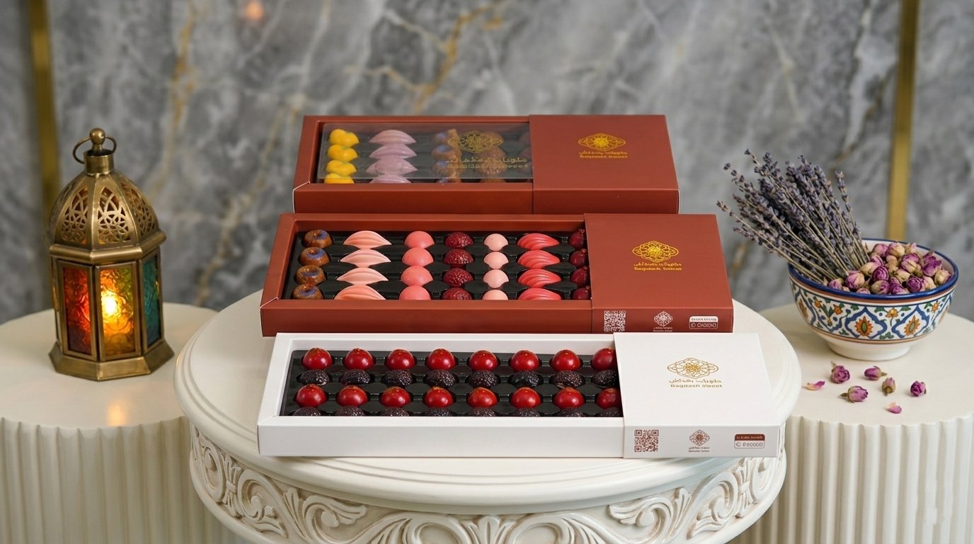 بوكس شوكلاته بلجيكية بالرمان